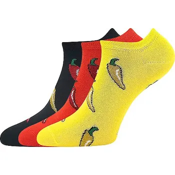 Pánské ponožky BOMA Ponožky unisex nízké PIKI 84 letní MIX PAPRIČKY (3&nbsp;páry) 43-46 119703