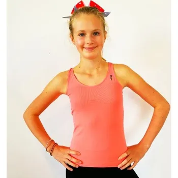 Sportovní top bezešvý strečový - barva meruňková / XXS