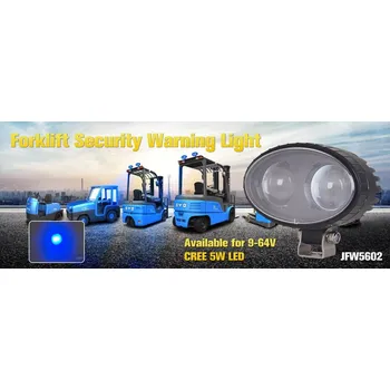 Přídavný světlomet LED výstražné světlo vysokozdvižného vozíku CREE LED 2x5W, 9-64V modré