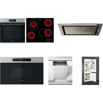 Set domácích spotřebičů WHIRLPOOL OMK58CU1SX + WHIRLPOOL AKT 8190/BA + WHIRLPOOL WCT3 64 FLB X + WHIRLPOOL MBNA910X + WHIRLPOOL WSIC 3M27 C + WHIRLPOOL ART 65031