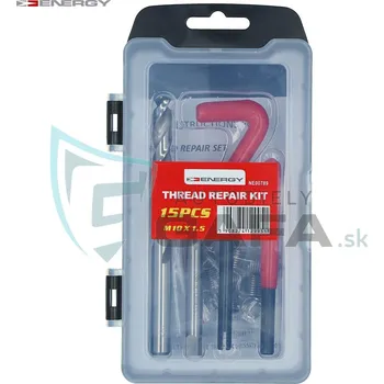 Závitořezný nástroj ENERGY Sada na opravu závitů M10x1,5 19 prvků NE00789