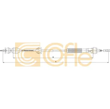 Spojkové lanko COFLE Tažné lanko, ovládání spojky 112283