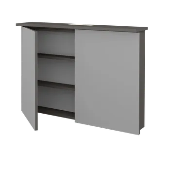 Koupelnový nábytek Dřevojas Dvoudveřová galerka SANI GA2O 100 - N06 Lava