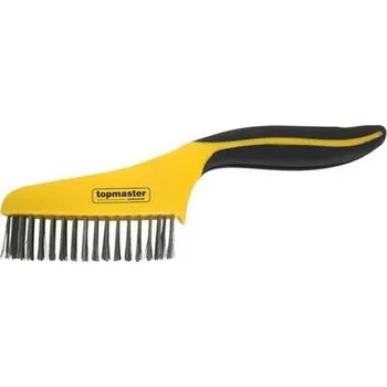 Drátěný kartáč Top Master Pro Ocelový drátěný kartáč 4 řady 250mm, karbonová ocel TMP - TM-390801