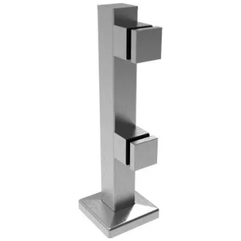 Zábradlí Podlahový držák skla, AISI 304 - brus