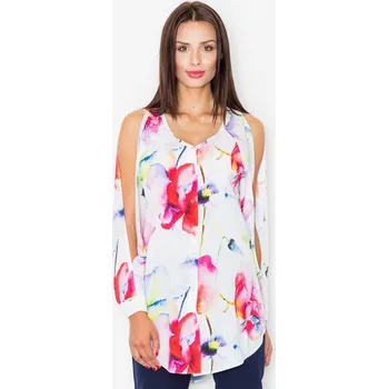 Dámská halenka Halenka s módním květinovým potiskem M496 Velikost: ONE SIZE, Barva (Varianta): 7