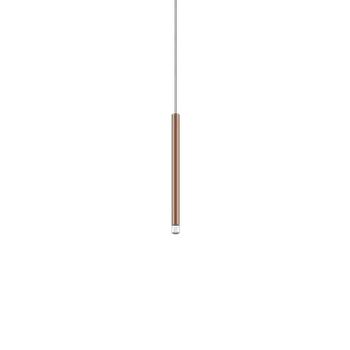 Lodes A-tube Nano Small cluster, hnědé závěsné svítidlo s čirým kabelem, 3W LED 3000K, 30cm