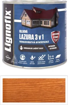 Lak na dřevo Stachema Lignofix lazura 3v1 2,2 l