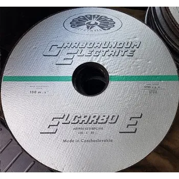 Řezný kotouč Řezací kotouč vyztužený sklotextilem 400x4x80 mm, Carborundum Electrite (Typ A97P80/63S1BFC100, ČSN 224517, Rozměry: Vnější průměr 400 mm, šířka 4 mm, průměr díry 80 mm. Vhodný na gumovku k dělení kovových materiálů.)