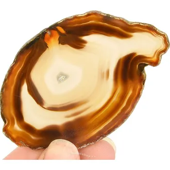Přírodní kámen Achát plátek s dutinou z Brazílie 27g