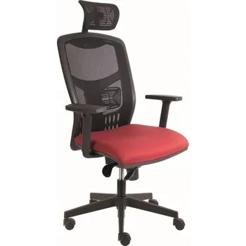 Alba Kancelářské křeslo York síť Barva: červená