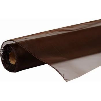 Organza obšitá 14,5cm x 1m - Hnědá