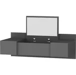 Toaletní stolek ZAKKUM 100 cm antracitový