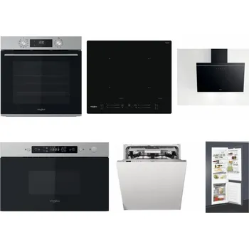 Set domácích spotřebičů WHIRLPOOL OMK58CU1SX + WHIRLPOOL WL S7260 NE + WHIRLPOOL AKR 62F LT K + WHIRLPOOL MBNA910X + WHIRLPOOL WIO 3O540 PELG + WHIRLPOOL ART 65031