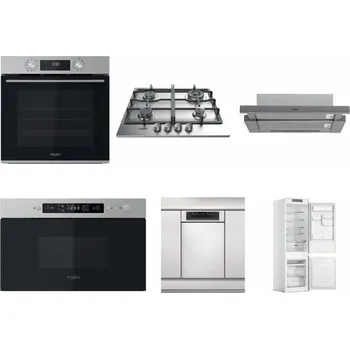 Set domácích spotřebičů WHIRLPOOL OMK58CU1SX + WHIRLPOOL TKRL 661 IX EU + WHIRLPOOL AKR 749/1 IX + WHIRLPOOL MBNA910X + WHIRLPOOL WSBO 3O34 PF X + WHIRLPOOL WHC18 T311