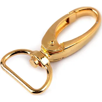 Karabina s průvlekem 20mm zlatá klasik (Karabina s průvlekem 20mm zlatá klasik)