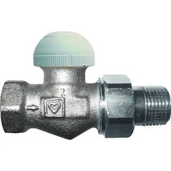 Instalatérský materiál HERZ TS-98-VHF termostatický ventil 3/8" M30x1,5 s plynulým přednastavením přímý, číselná stupnice (šedá krytka) 1 7623 20