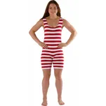 DIVJA Retro plavky červené/bílé