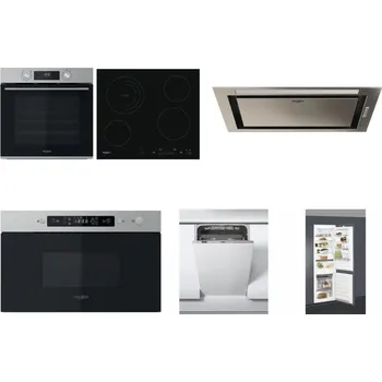 Set domácích spotřebičů WHIRLPOOL OMK58CU1SX + WHIRLPOOL AKT 8900 BA + WHIRLPOOL WCT3 64 FLB X + WHIRLPOOL MBNA910X + WHIRLPOOL WSIC 3M27 C + WHIRLPOOL ART 66112