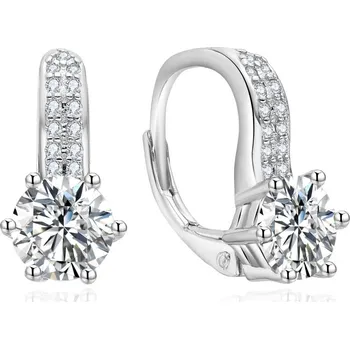 Náušnice NUBIS® Stříbrné náušnice dekorované zirkony - NB-3810