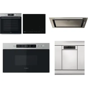 Set domácích spotřebičů WHIRLPOOL OMK58CU1SX + WHIRLPOOL WL S7260 NE + WHIRLPOOL WCT3 64 FLB X + WHIRLPOOL MBNA910X + WHIRLPOOL WSBO 3O34 PF X