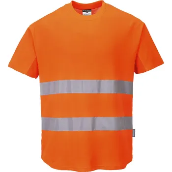 Sport PORTWEST HI-VIS MESH C394 / Funkční reflexní triko se síťovinou - HV oranžová L