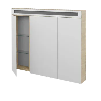 Koupelnový nábytek Dřevojas Třídveřová galerka AIR GA3OE 100 - D04 Dub