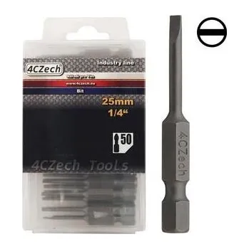 Bit 4CZech Bit 1/4" PL 0,4x2,5mm délka 50mm balení 50ks - 4CZ-8081-21-50