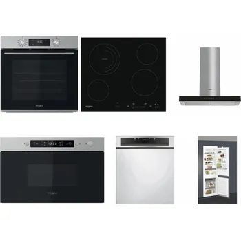 Set domácích spotřebičů WHIRLPOOL OMK58CU1SX + WHIRLPOOL AKT 8900 BA + WHIRLPOOL WHBS 62F LT K + WHIRLPOOL MBNA910X + WHIRLPOOL WBC 3C34 PF X + WHIRLPOOL ART 66112