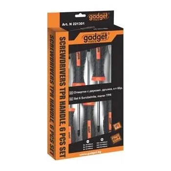 Šroubovák Gadget Sada šroubováků 6-dílná Phillips, rukojeť z termoplastické gumy GD - TM-221301