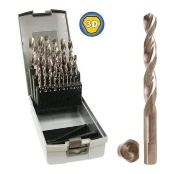 Vrták NÁSTROJE CZ Sada vrtáků 25 dílná, 1,00 13,00x0,5mm S338RCZ004HSSCo5 3D, plast - SV338RCZ004HSSCO53D-25P