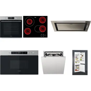 Set domácích spotřebičů WHIRLPOOL OMK58CU1SX + WHIRLPOOL AKT 8190/BA + WHIRLPOOL WCT3 64 FLB X + WHIRLPOOL MBNA910X + WHIRLPOOL WIC 3C33 PFE + WHIRLPOOL ART 65031