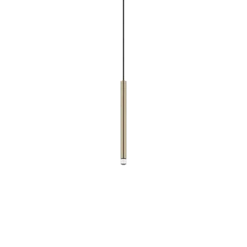 Lodes A-tube Nano Small cluster, champagne, závěsné svítidlo s černým kabelem, 3W LED 2700K, 30cm