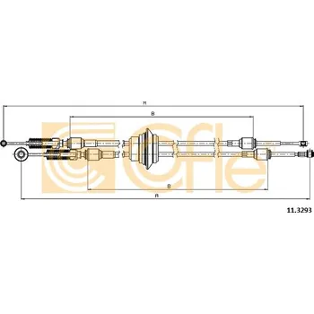 COFLE Tažné lanko, ruční převodovka 113293