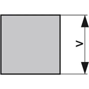 URDiamant Diamantový pilník čtvercový 2,1/2,8 D76 Ra0,4 stř.jemný - URD82-76