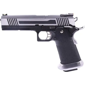 Airsoftová zbraň AW Custom Airsoftová pistole Hi-Capa 5.1 HX10 (dělený závěr) - stříbrná