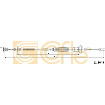 Spojkové lanko COFLE Tažné lanko, ovládání spojky 113049