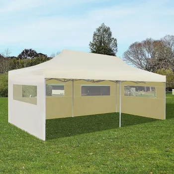 Zahradní altán Zahradní nůžkový pavilon Alabama 3x6m béžový