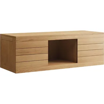 Koupelnový nábytek Teaková umyvadlová skříňka Kave Home Kenta II. 120 x 45 cm