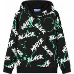 Chlapecká mikina Glo-Story BPU-4151 - černá, zelený potisk Barva: Černá, Velikost: 128/134
