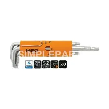 Autodílna Sada Torx, T10 - T50, tvar L, 8ks, , TOPEX, 09-514