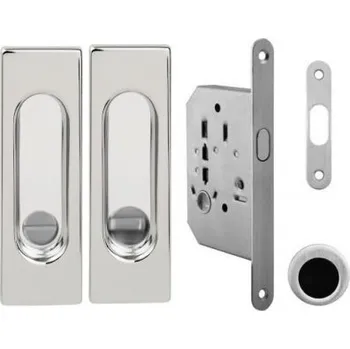 Interiérové dveře VPD Set na posuvné dveře 372-306 WC zámek Chrom lesklý