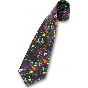 Kravata Kravata s drobnými elektrickými kytarami