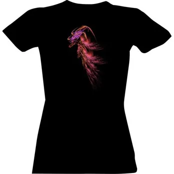 Dámské tričko Tričko s potiskem Růžovofialový abstrakt dámské