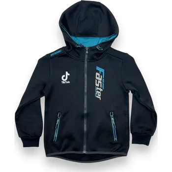 Chlapecká mikina Sezon Chlapecká černá rozepínací mikina TIKTOK Barva: Černá, Velikost: 122/128