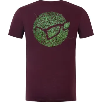 Rybářské oblečení Korda Tričko Birdsnest Tee Burgundy - S