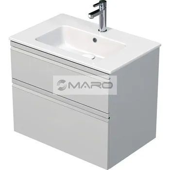 Koupelnový nábytek Smart40 Neo Skříňka se 2 zásuvkami s umyvadlem 70 x 46 cm bílá lesk, NEO 70 2Z A0016