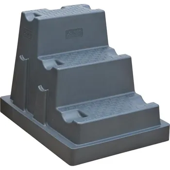 Schůdek Třístupňové schůdky plastové protiskluzové La GÉE do dojírny, do domácnosti, na koně