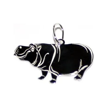 Přívěsek Stříbrný přívěsek hroch - PA0531 (Stříbrný hroch)
