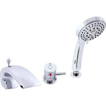 Vodovodní baterie RAV SLEZÁK Baterie termostatická vanová stojánková, s 2m hadicí a sprchou DT272.5S